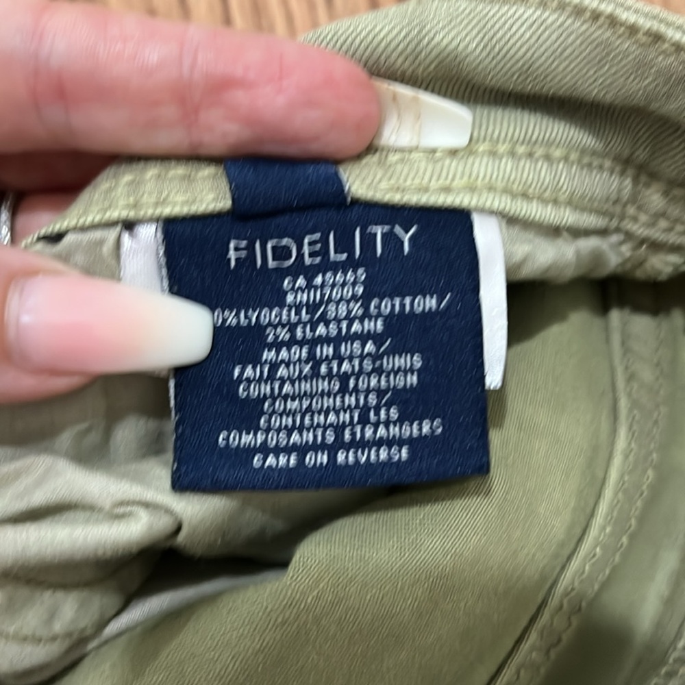 Fidelity “jimmy” Denim Soft Green Straight Leg Jeans - Picture 9 of 10